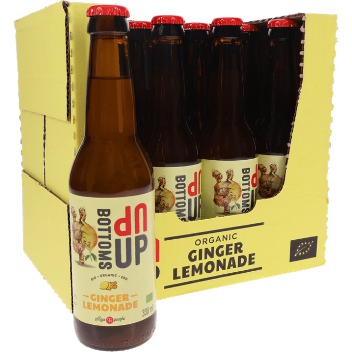 PACK GINGER PEOPLE LEMON 33CL X12 (Alcool Free) à base de gingembre bio 5% – Image 2